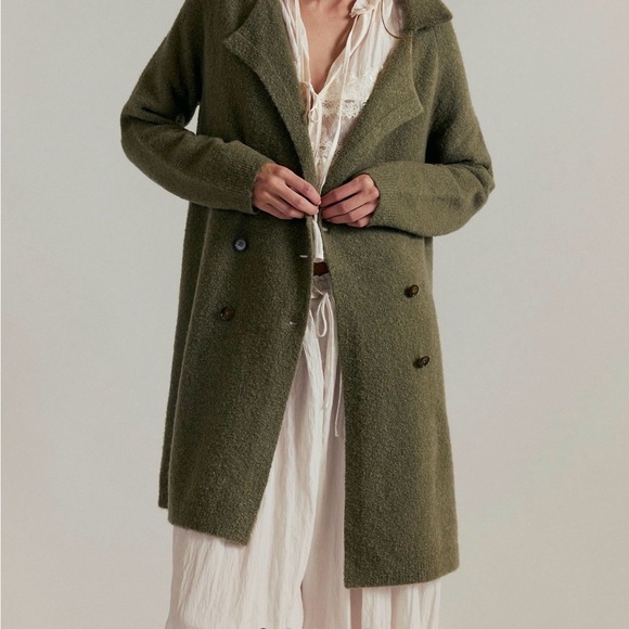 Free People Jackets & Blazers - Free People We The Free Stand Up Sweater Jacket